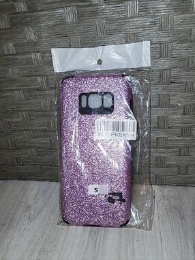 Galaxy S8 Glitter Protective Phone Case - Purple